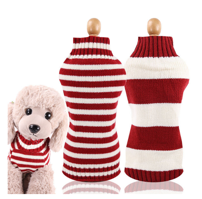 Wool Dog Sweater Simple Twisted Rope Elasticity Knitting Sweater