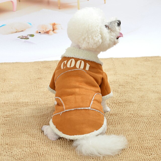 Dog Jacket Thickening Fleece Pet Outfits Small Dogs Chihuahua   Clothing