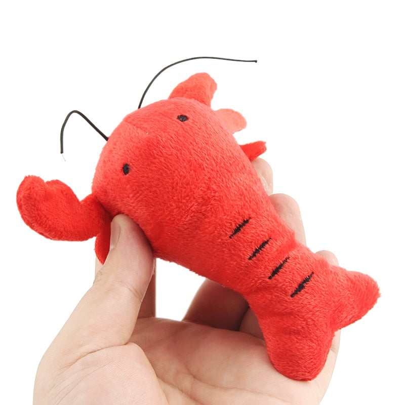 2PCS Lobster Squeaky Cartoon Crab Puppy Pet Toy