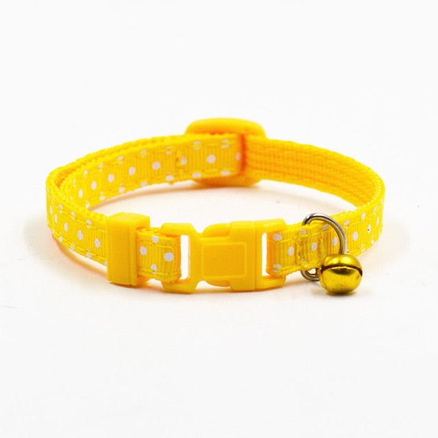 Adjustable Dot Printed Little Dog Collars