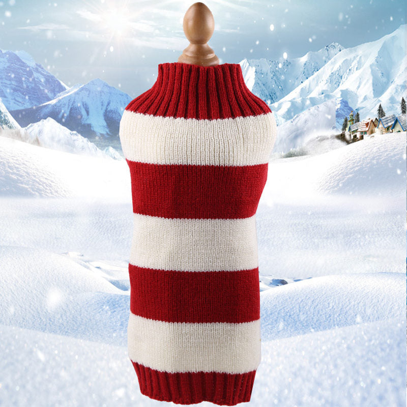 Wool Dog Sweater Simple Twisted Rope Elasticity Knitting Sweater