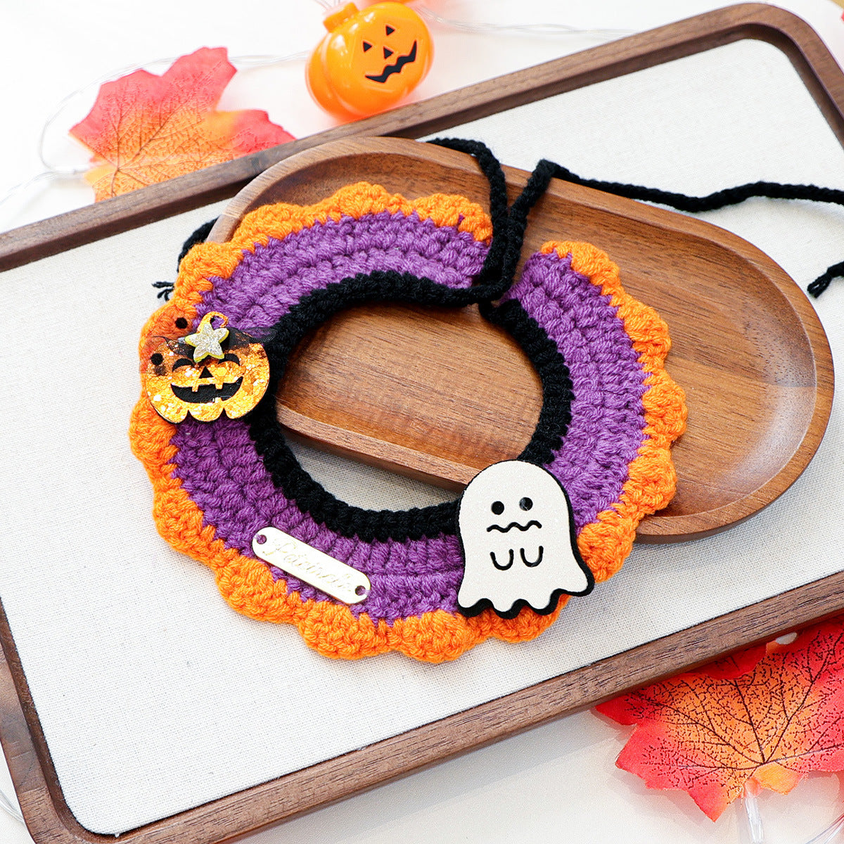 Pet Cat Dog Bandana with Halloween