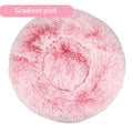 Plush Round Gradual Change Pet  Bed Winter