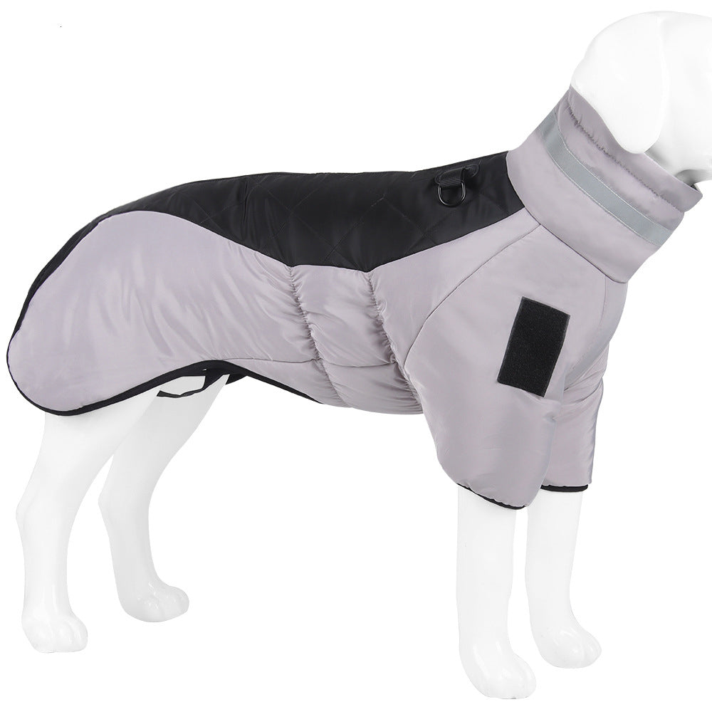 Thickened Large Dog Clothes Reflective Warm Pet Cotton Padded Clothes Pet Clothes