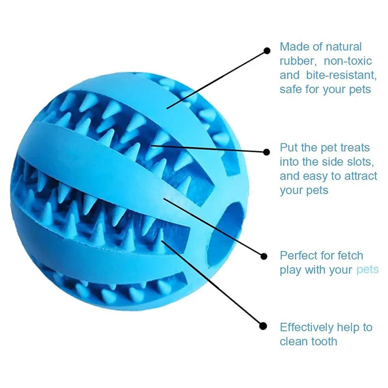 Interactive Rubber Balls Puppy Chewing Toys Pet Tooth Cleaning Ball