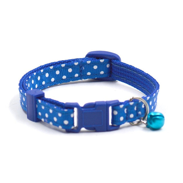Adjustable Dot Printed Little Dog Collars
