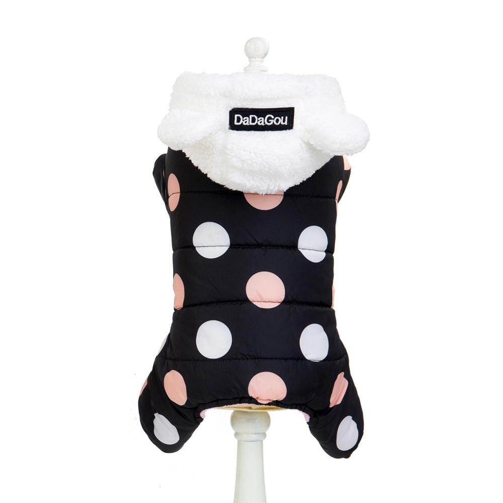 Hoodie Coat Big Polka Dot Cotton Coat