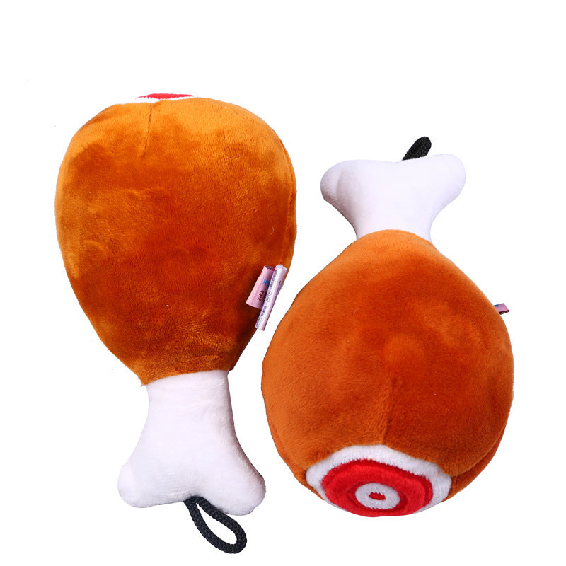 Big Chicken Leg Toy Bite-Resistant Sound