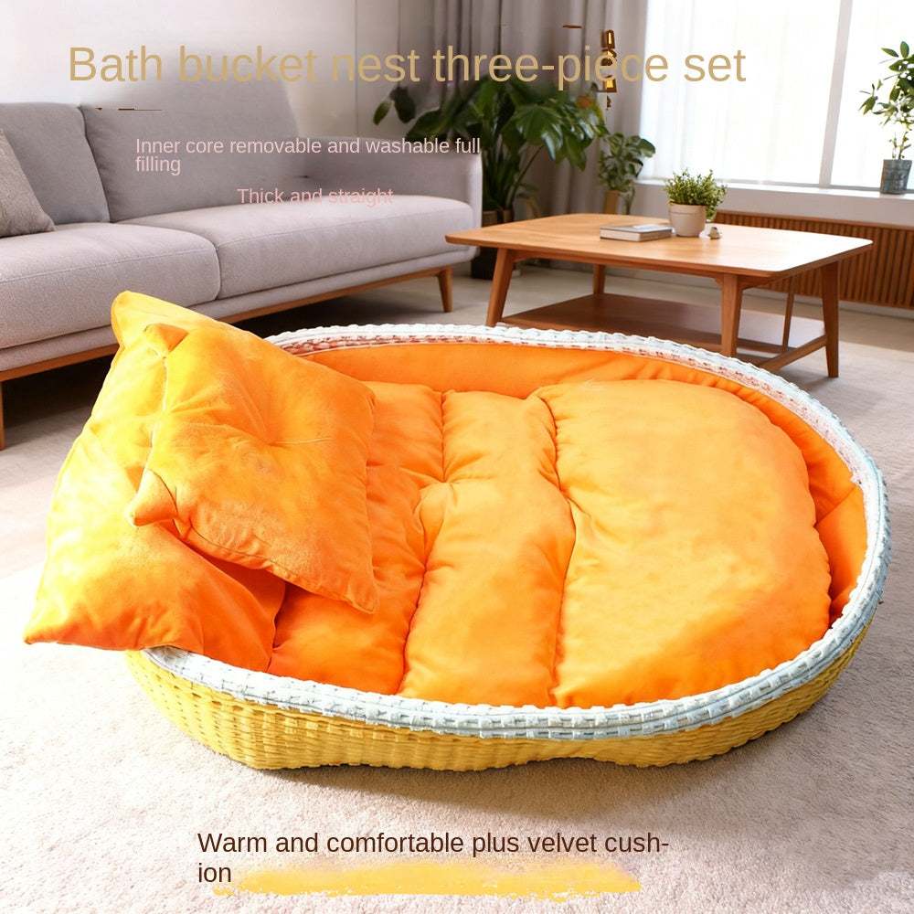 Half-Enclosed Pet Dog House