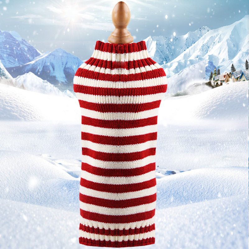 Wool Dog Sweater Simple Twisted Rope Elasticity Knitting Sweater
