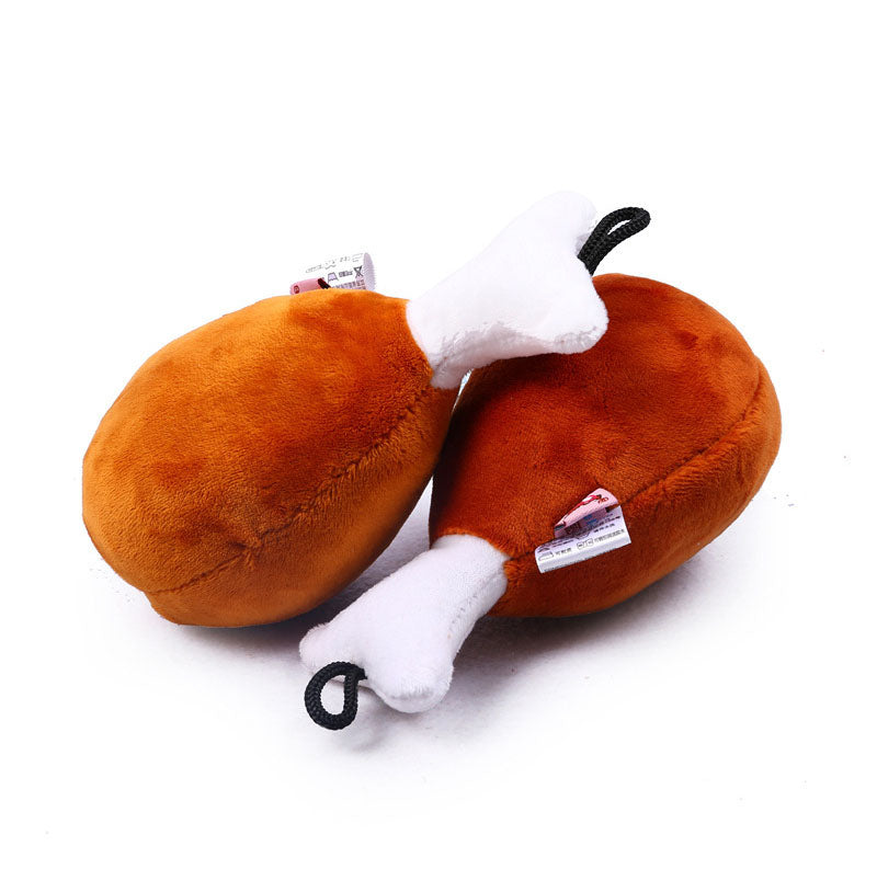 Big Chicken Leg Toy Bite-Resistant Sound