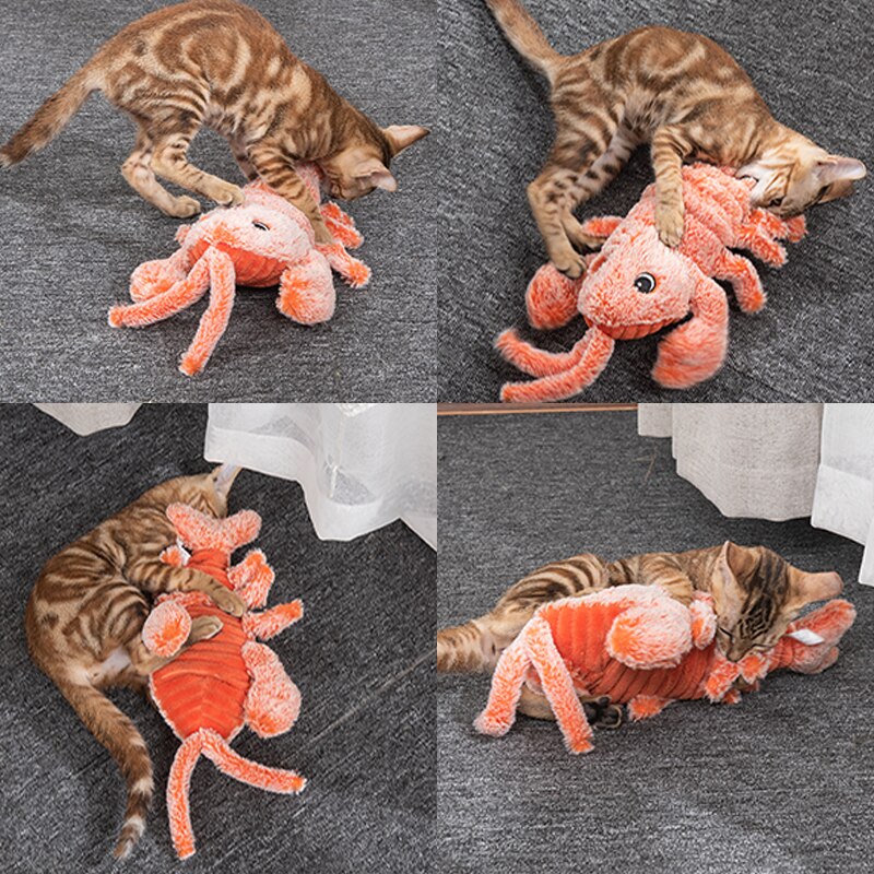 USB Pet Cat Toys  Floppy Lobster