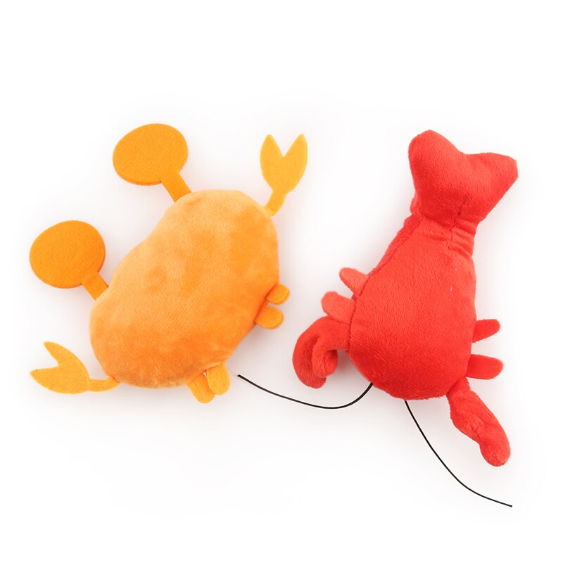 2PCS Lobster Squeaky Cartoon Crab Puppy Pet Toy