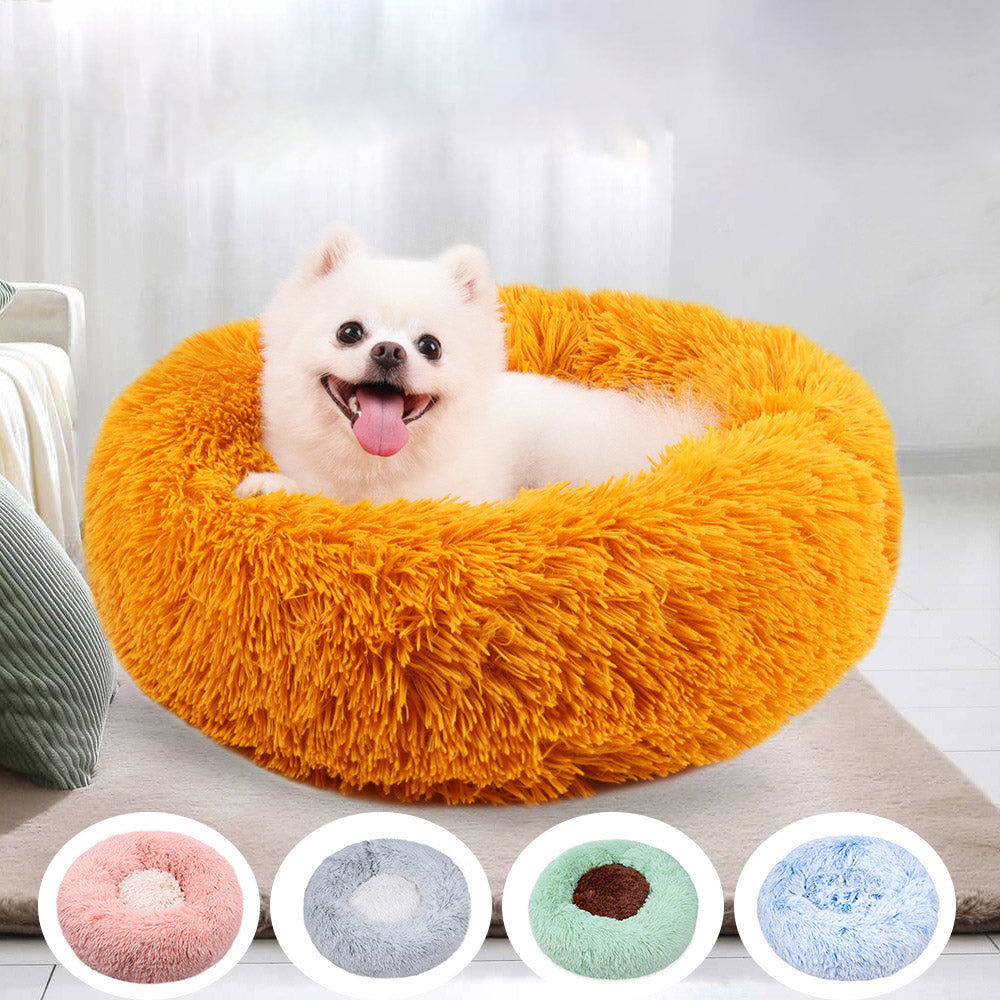 Round Plush Pet Bed