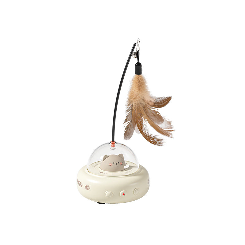 Cat Toy Feather Teaser Stick