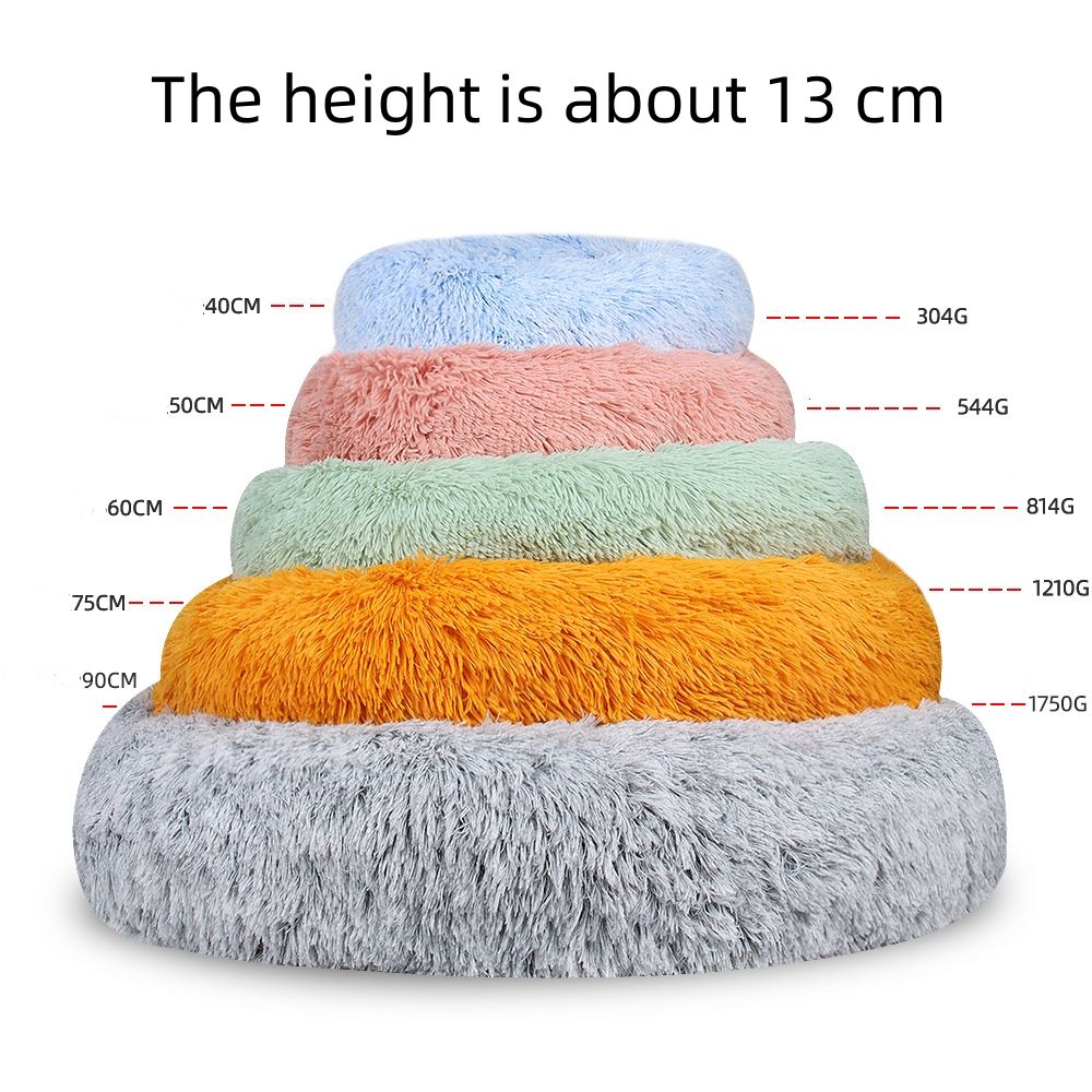 Round Plush Pet Bed