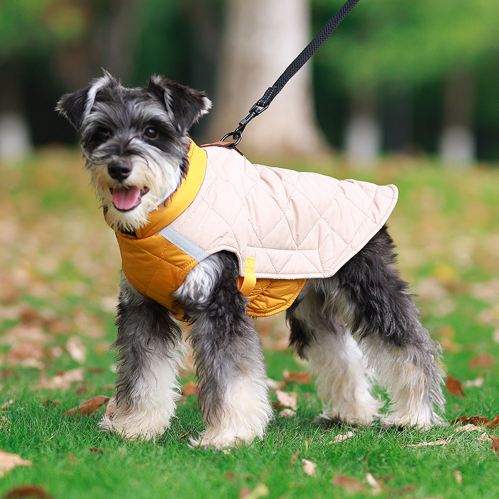 Reflective Warm Pet Cotton Padded Clothes Thickened Dog Clothes