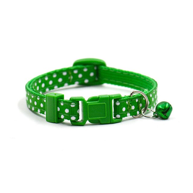 Adjustable Dot Printed Little Dog Collars