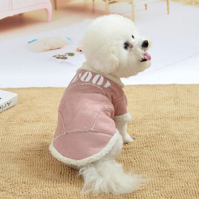Dog Jacket Thickening Fleece Pet Outfits Small Dogs Chihuahua   Clothing