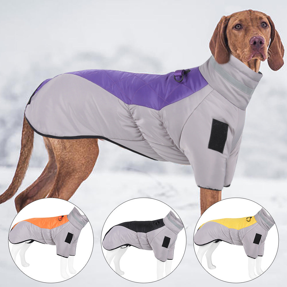 Thickened Large Dog Clothes Reflective Warm Pet Cotton Padded Clothes Pet Clothes