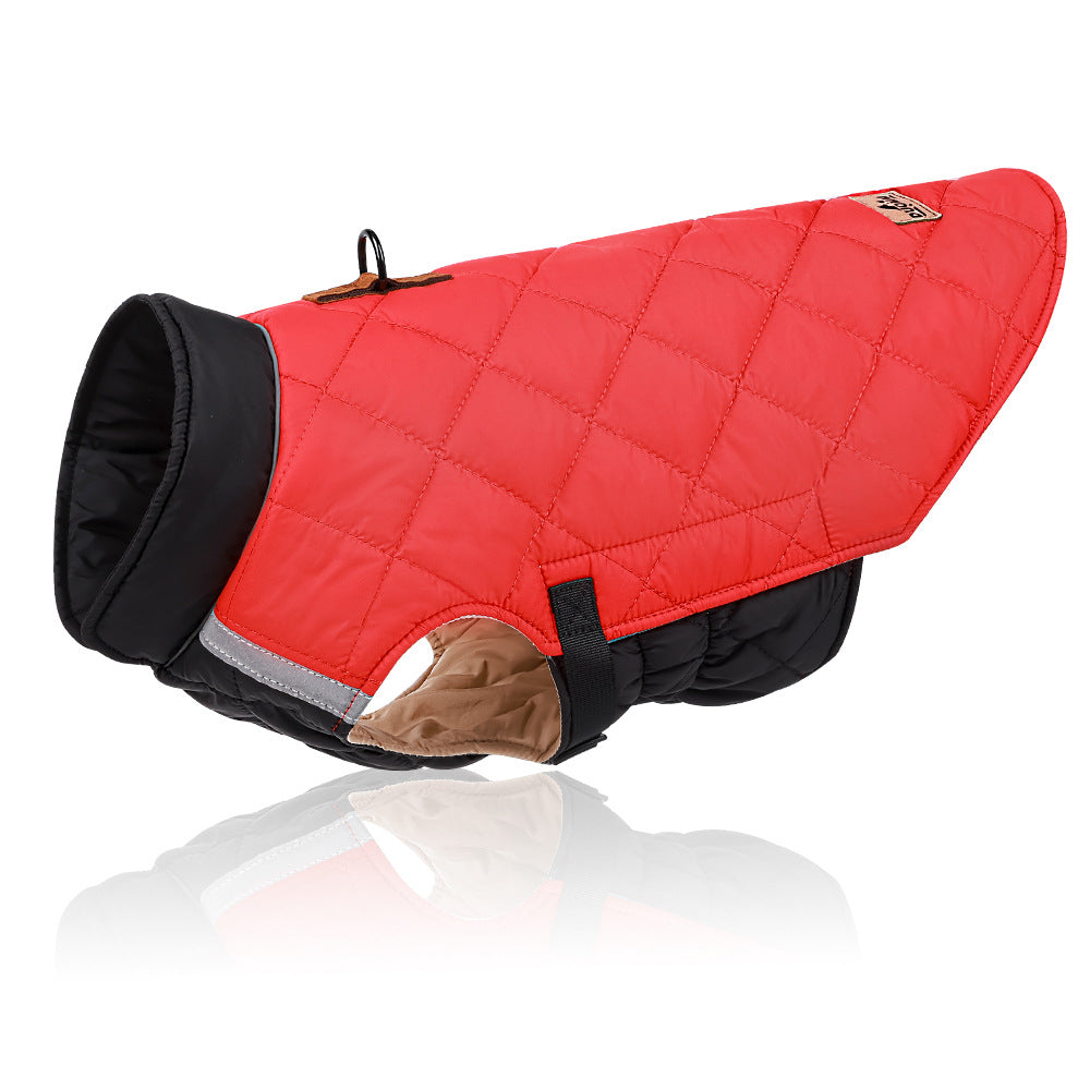 Reflective Warm Pet Cotton Padded Clothes Thickened Dog Clothes