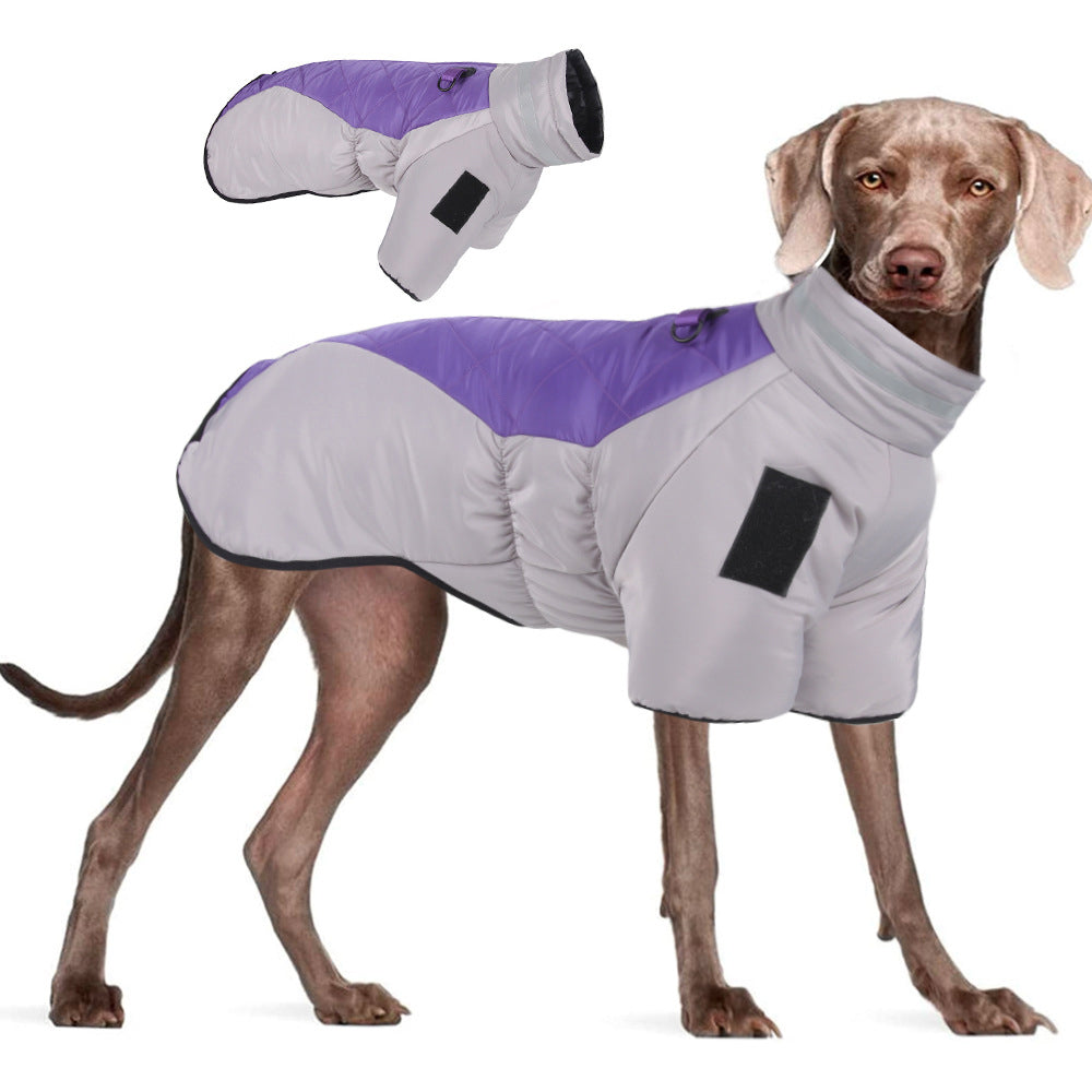 Thickened Large Dog Clothes Reflective Warm Pet Cotton Padded Clothes Pet Clothes