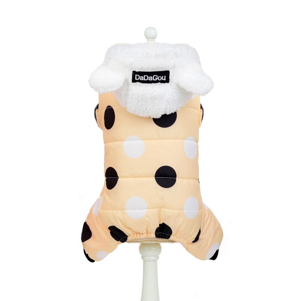 Hoodie Coat Big Polka Dot Cotton Coat