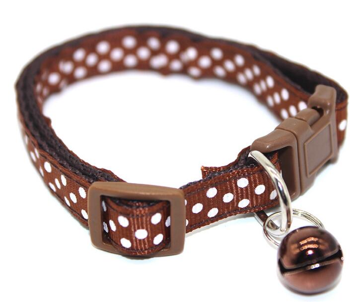 Adjustable Dot Printed Little Dog Collars