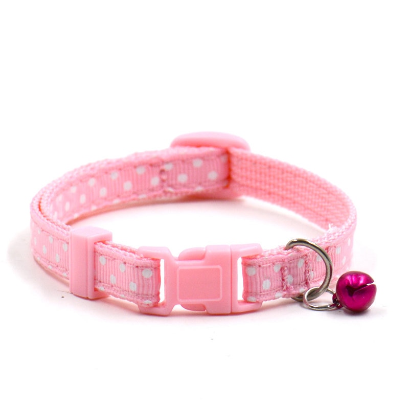 Adjustable Dot Printed Little Dog Collars