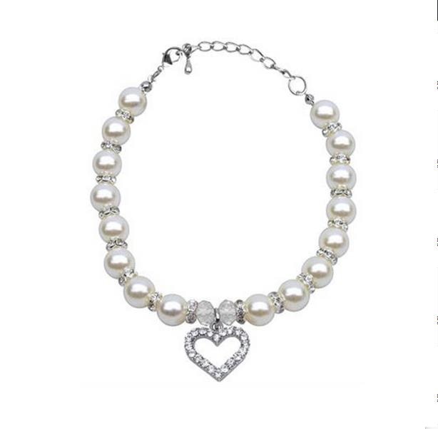 Pet Coller Puppy Dog Cat Pearl Necklace