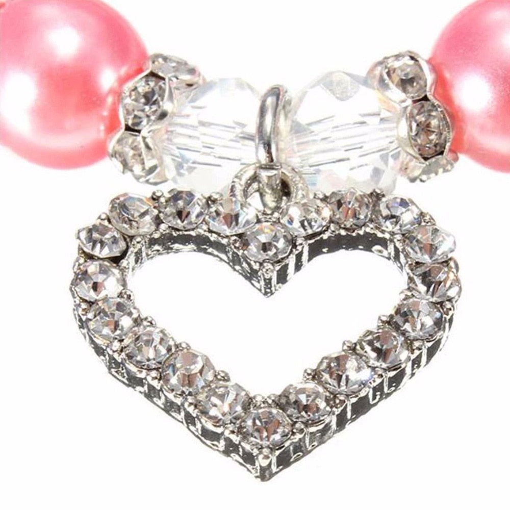 Pet Coller Puppy Dog Cat Pearl Necklace