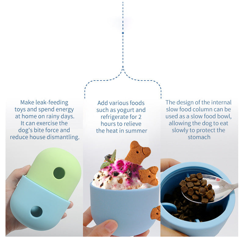 Dog Toy Food Leaker Molar Educational Dog Ball