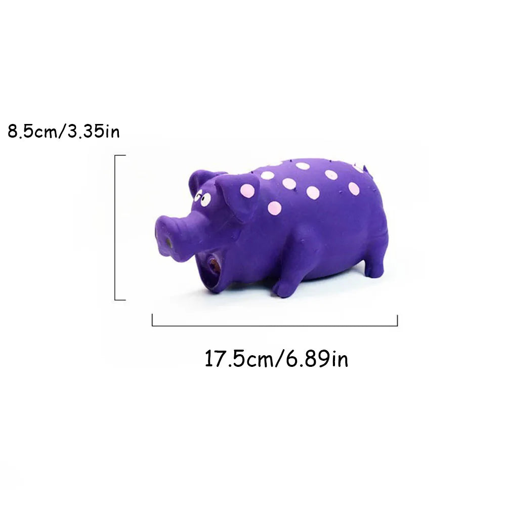 Pet  Pig Toy - Squeaky,Durable Chew & Molar Toy for Dogs,
