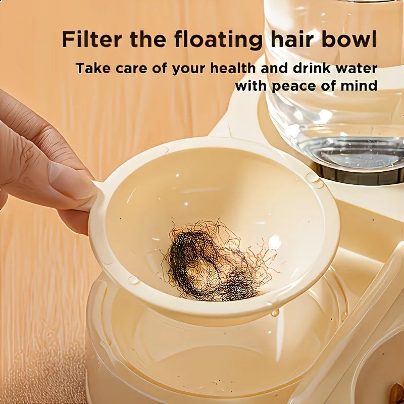 2-in-1 Large Pet Feeder & Water Dispenser