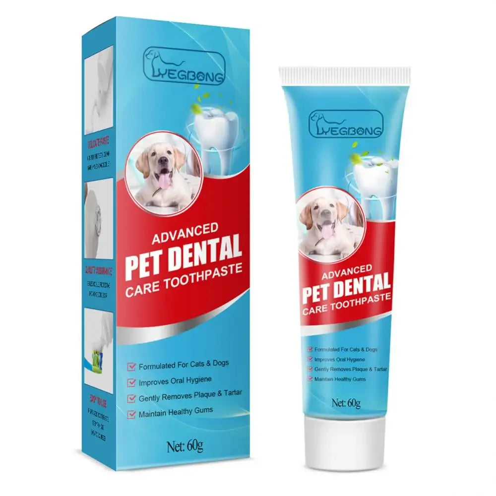 Pet Toothpaste for Dogs & Cats, Edible Oral Care, Fresh Breath,