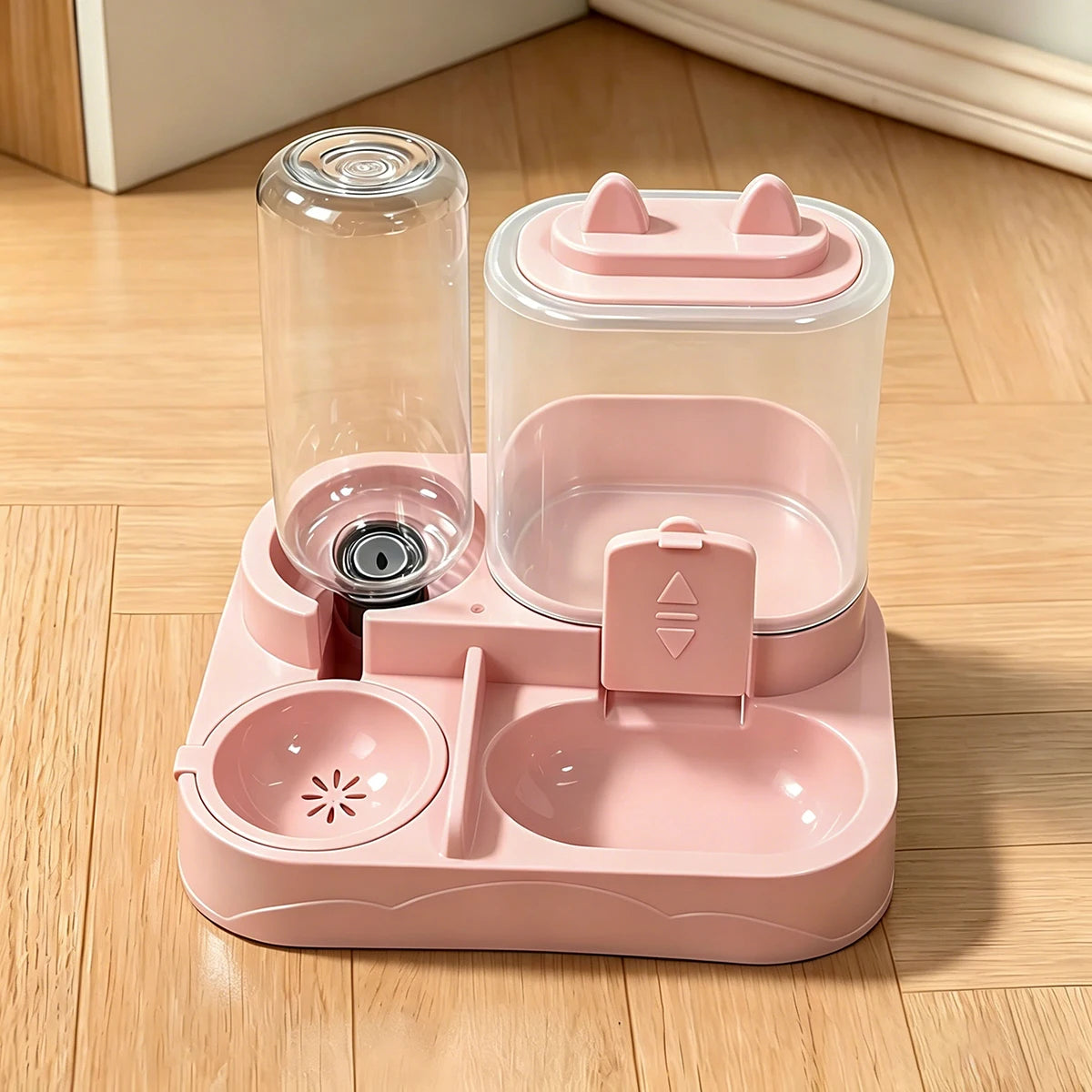 2-in-1 Large Pet Feeder & Water Dispenser