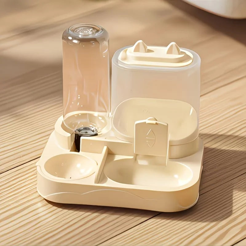 2-in-1 Large Pet Feeder & Water Dispenser