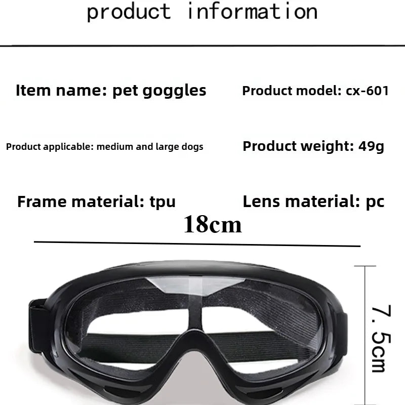 Pet Adjustable Dog Goggles Sunglasses