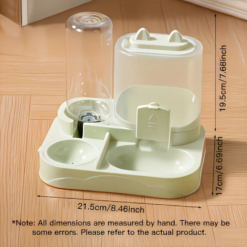 2-in-1 Large Pet Feeder & Water Dispenser