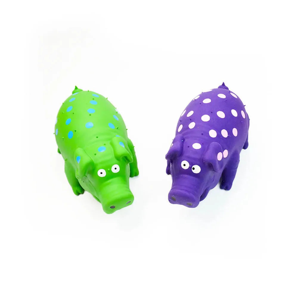 Pet  Pig Toy - Squeaky,Durable Chew & Molar Toy for Dogs,