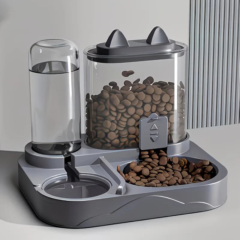 2-in-1 Large Pet Feeder & Water Dispenser