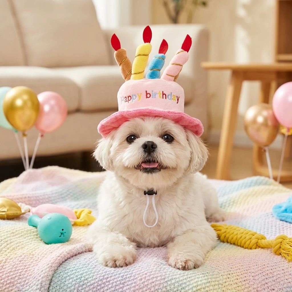 Pet Birthday Party Hat Toy Set