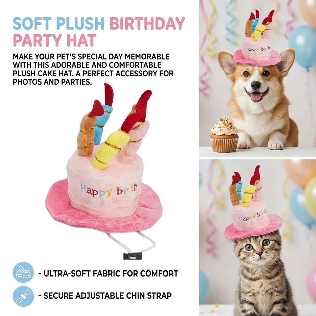 Pet Birthday Party Hat Toy Set