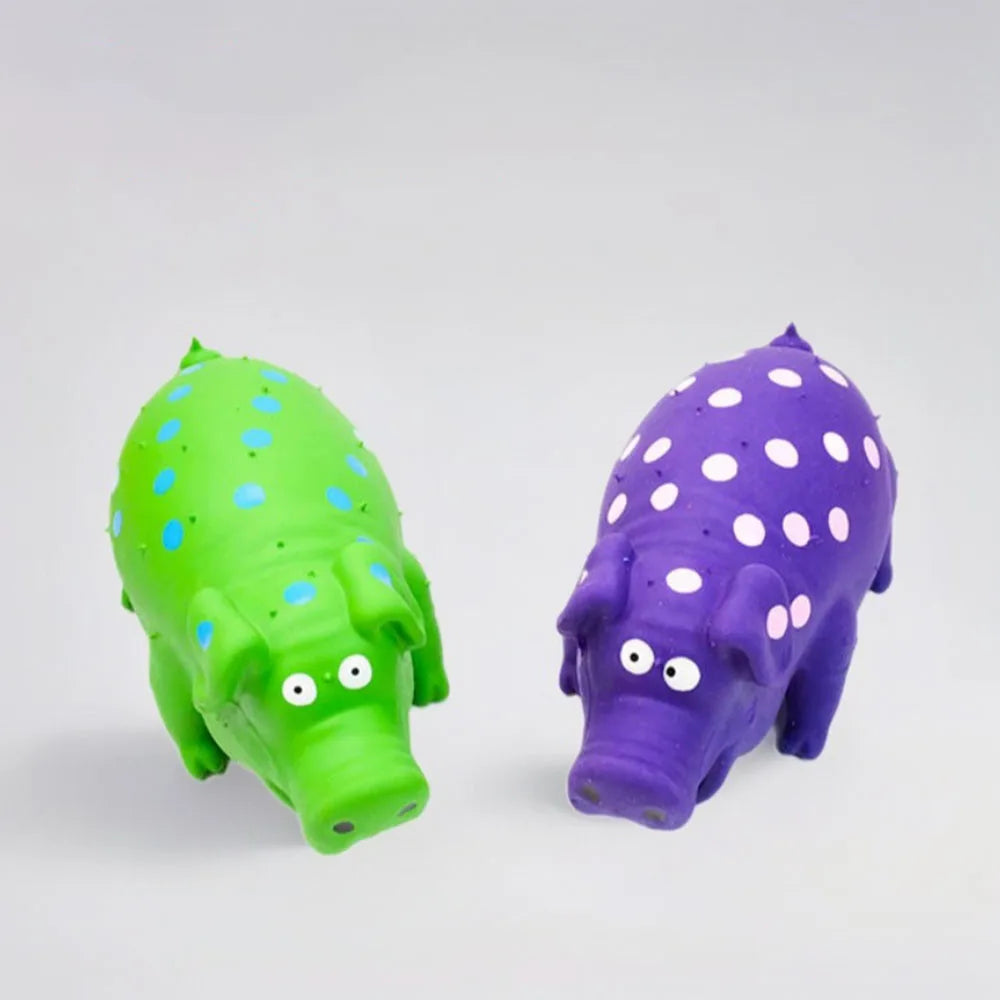 Pet  Pig Toy - Squeaky,Durable Chew & Molar Toy for Dogs,