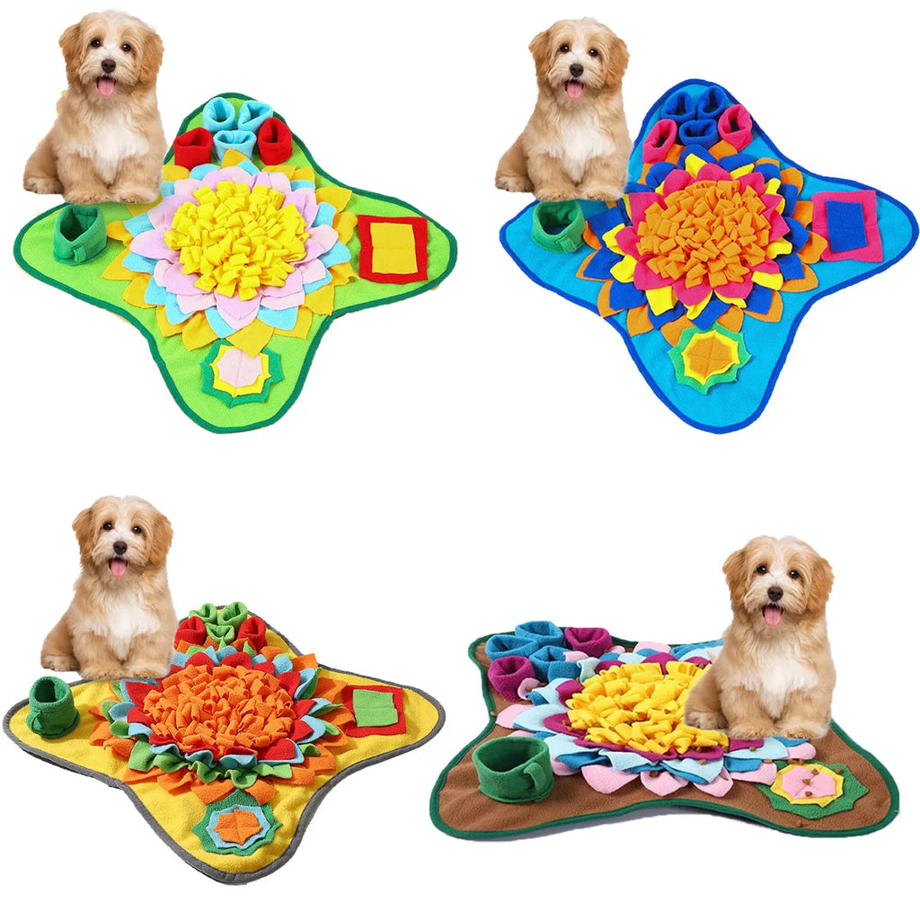 Pet Snuffle Mat for Dogs, Interactive Feed Puzzle