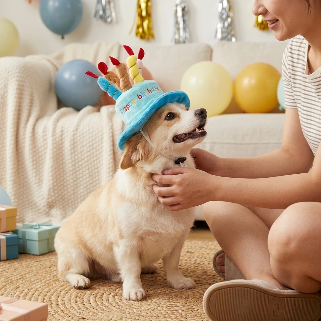 Pet Birthday Party Hat Toy Set